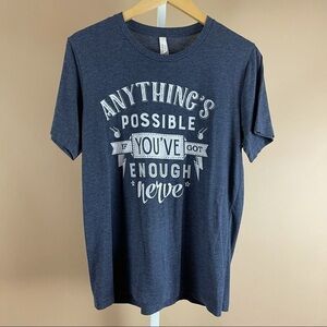 Canvas Harry Potter Size Medium Quote Graphic T Shirt Bravery Gryffindor Book